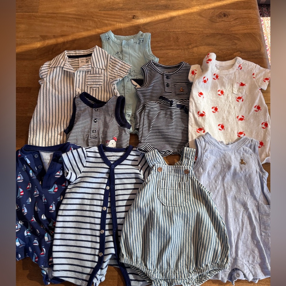 Infant baby boy 0-3 month bundle
